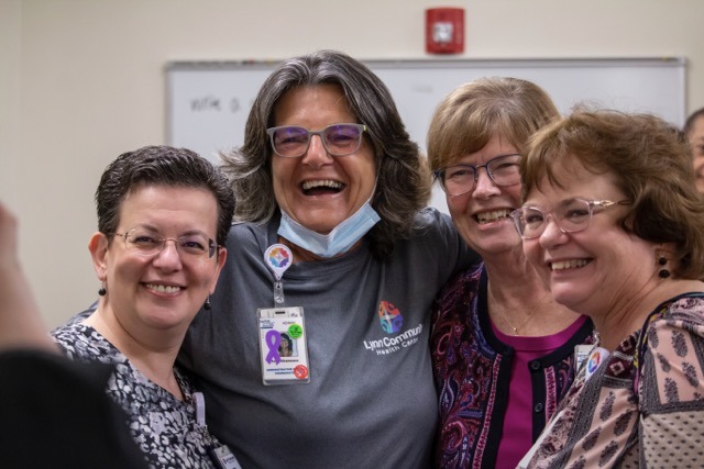 Group shot Medium Board members pose for photo