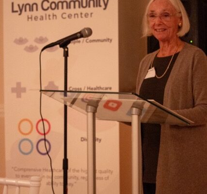 Clare speaking at LCHC event