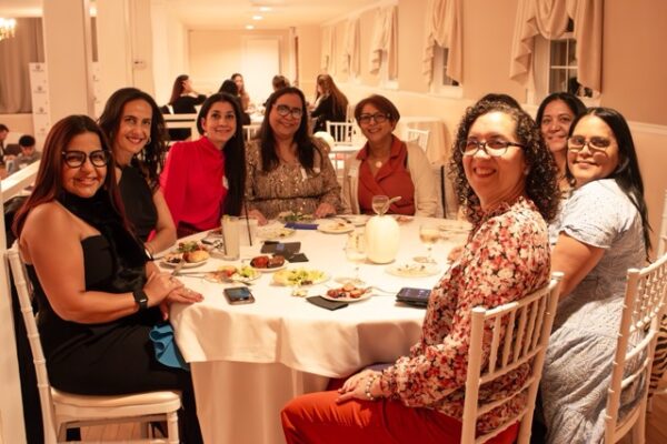 LCHC staff members at event table