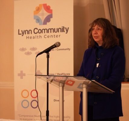 speaking at LCHC event