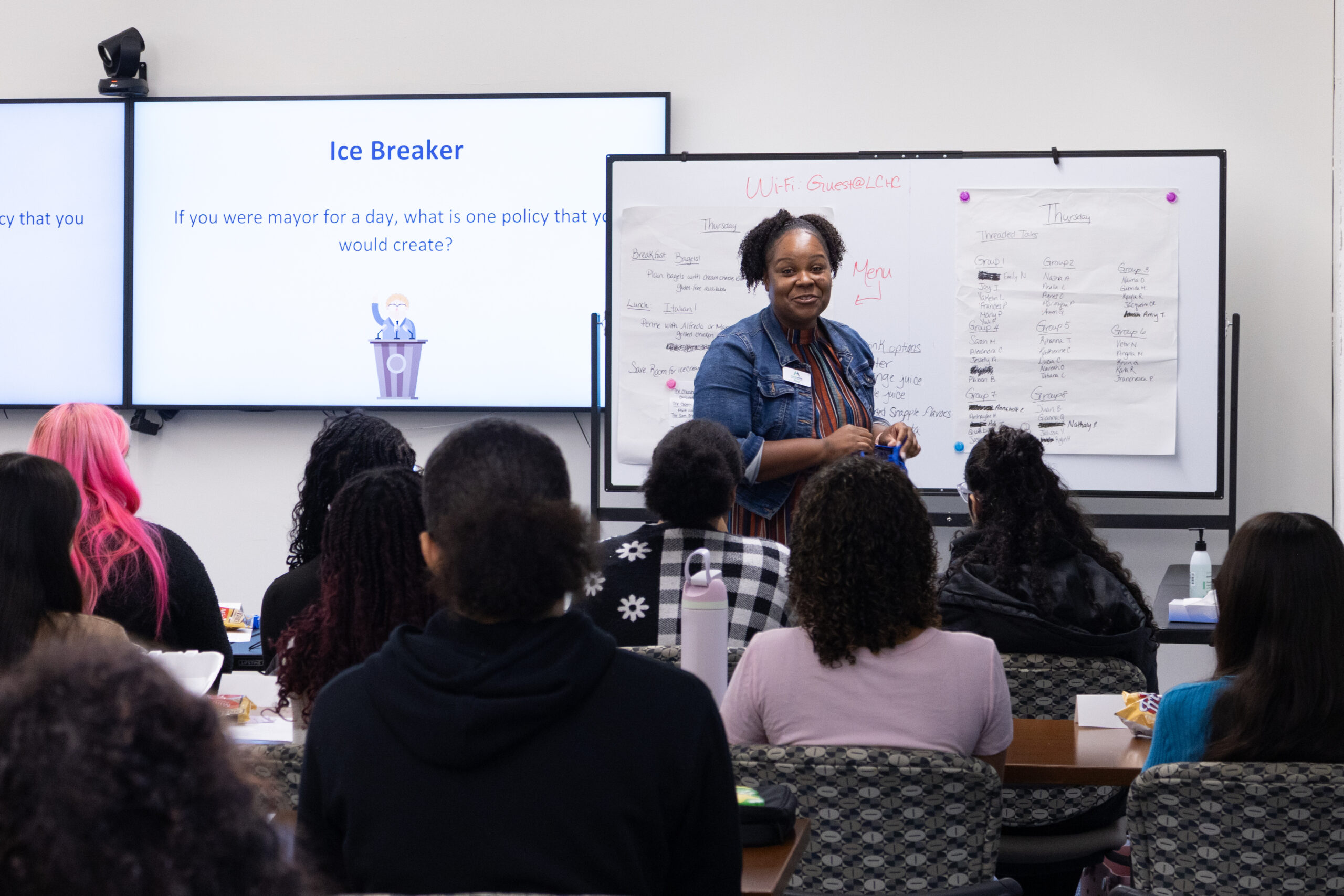 Community Health Student Fellowship Program 3 MassHire speaking to our fellows for a presentation