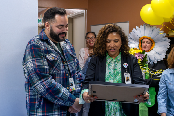 Daisy Award being recieved Daisy Award being recieved